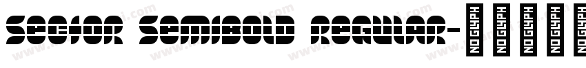 Sector SemiBold Regular字体转换